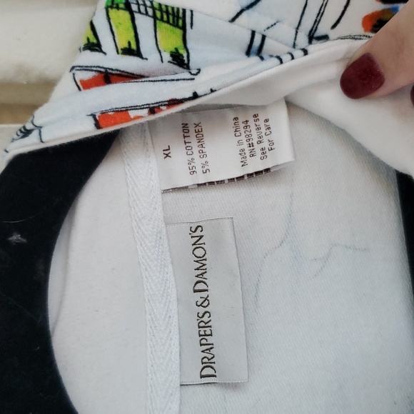 Drapers & Damon's Paris Print Lightweight Jacket Woman's XL - Picture 3 of 5